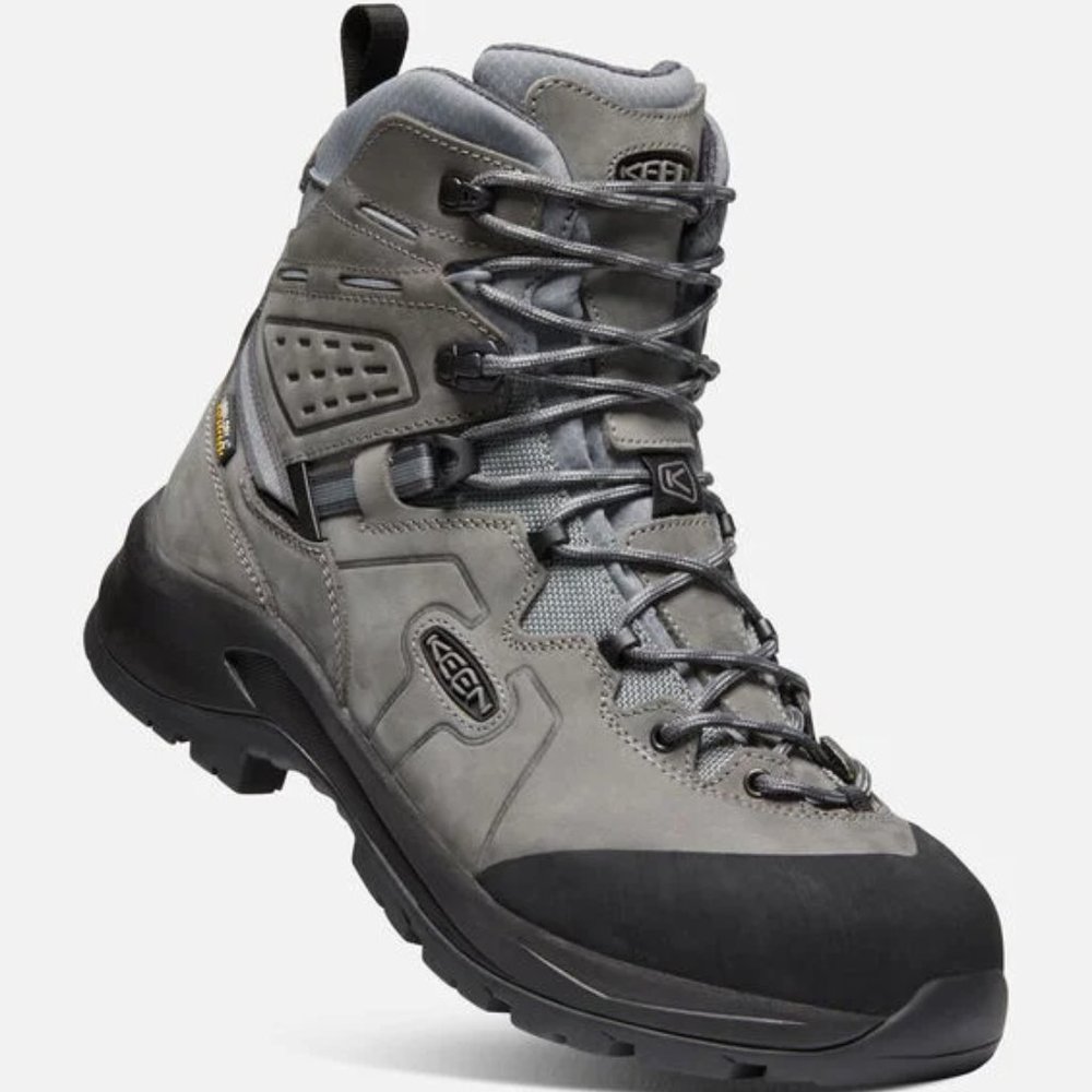 KEEN Karraig Mid Waterproof Backpacking Boot - Men's Bungee Cord/Green Gable new